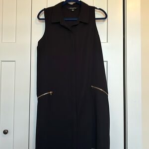 Ladies black sleeveless dress